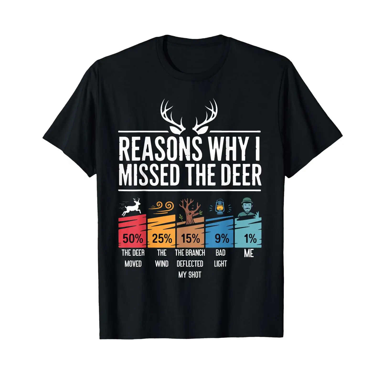 Outdoor Hunting Graphic Tees - تي شيرت بتصميم طريف لسببات صيد