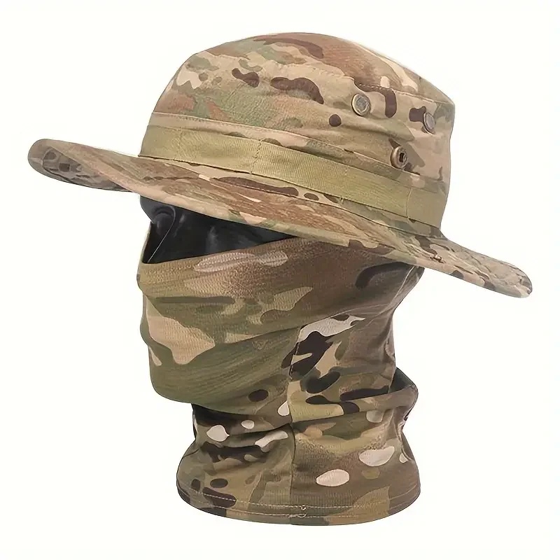 Mens Outdoor Hunting Hats - قبعة بوني مموهة قابلة للطي مع