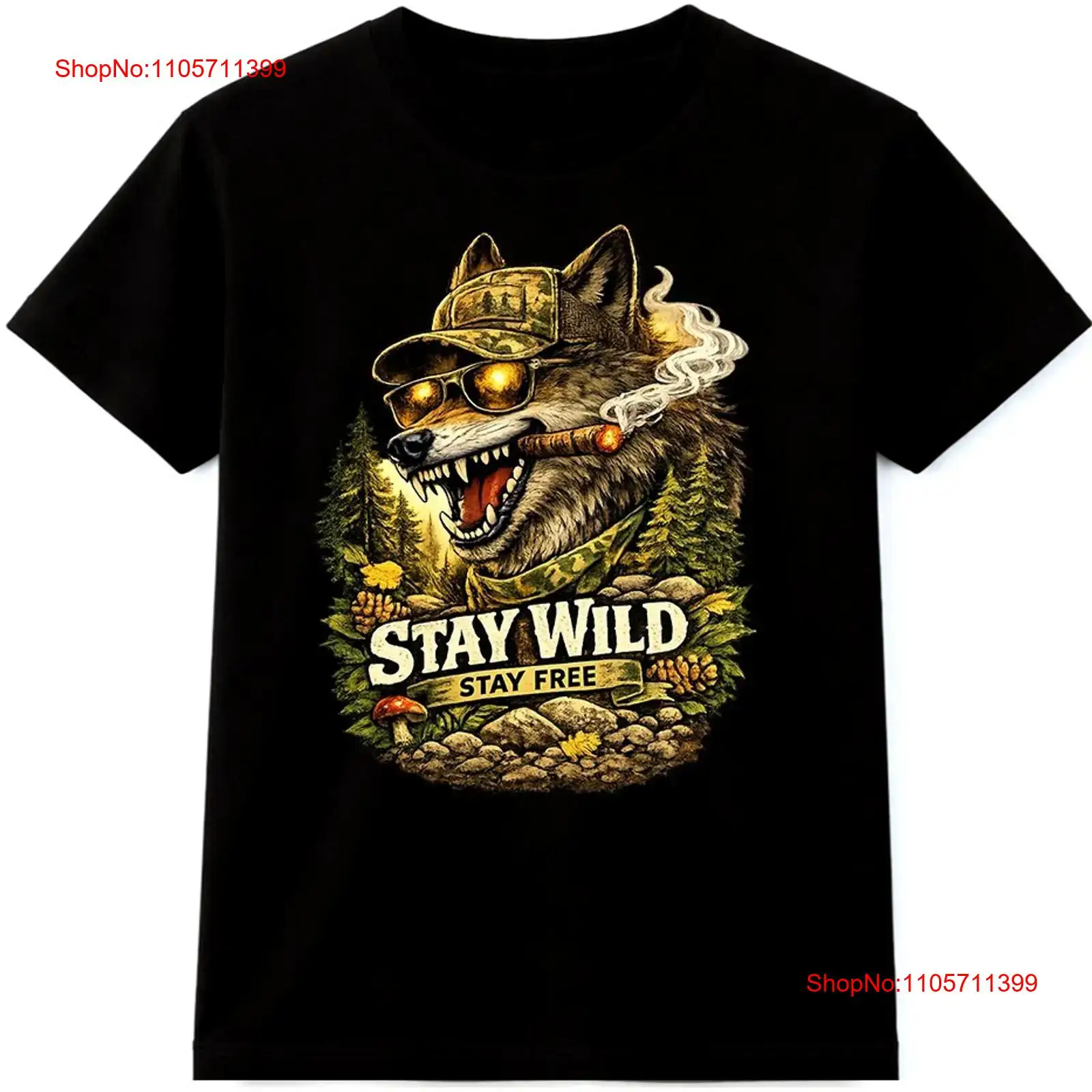 Wildman Hunting & Outdoor Robertson - تي شيرت وولف تي شيرت ستاي
