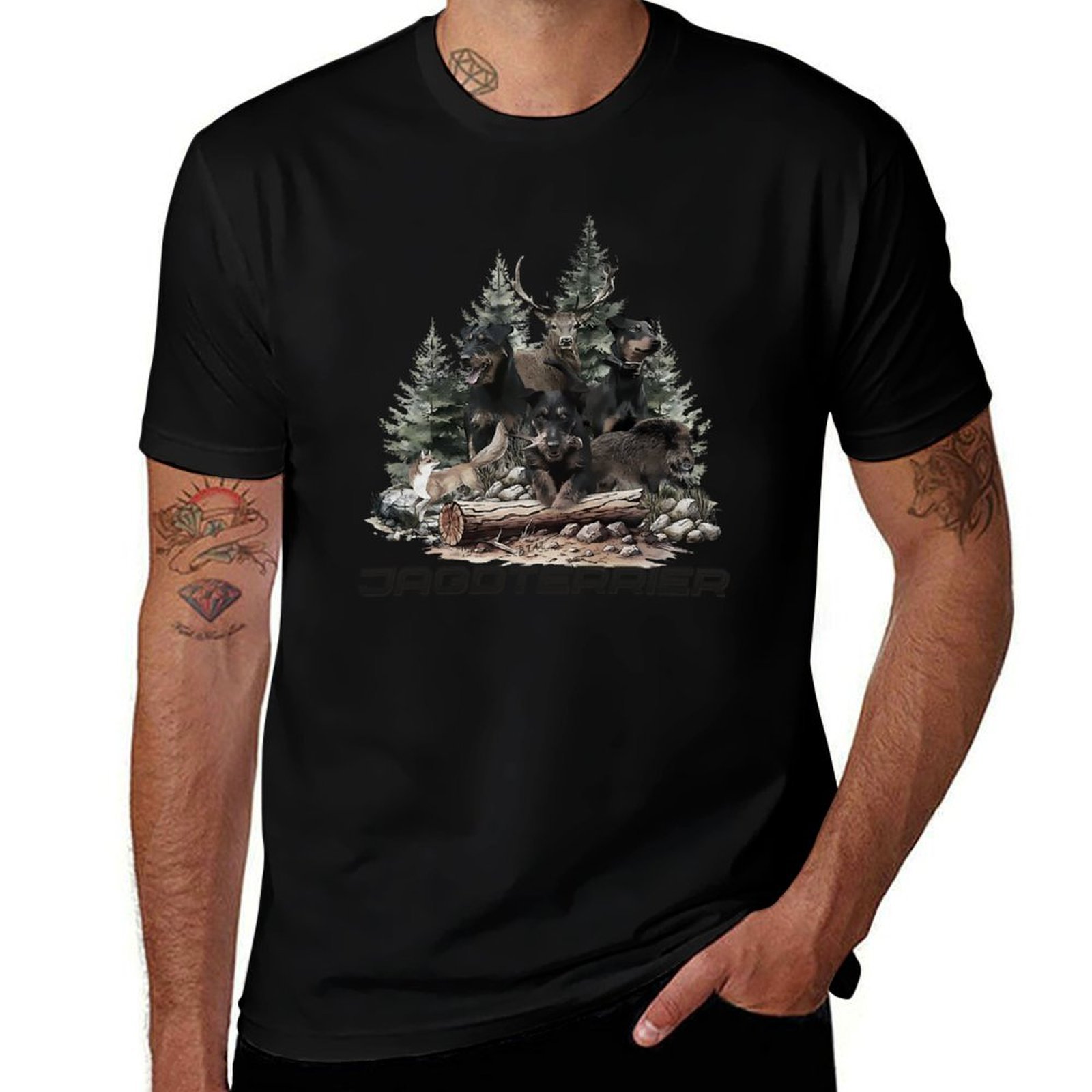 Wildman Hunting & Outdoor Robertson - تي شيرت German Hunting Terrier هو
