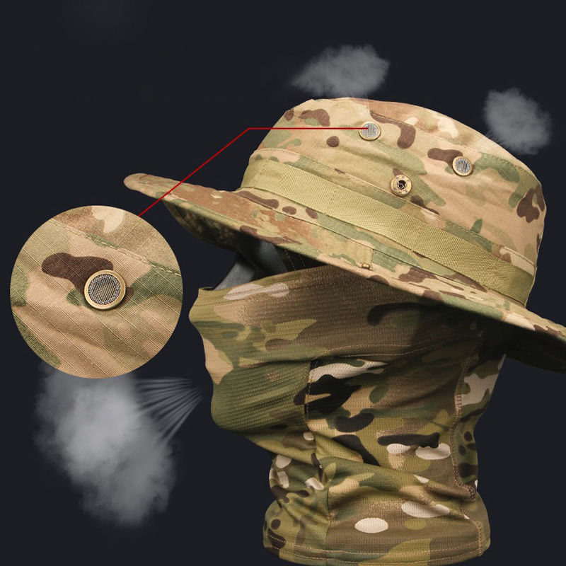 التمويه Boonie قبعة بالاكلافا  - مراجعة Mens Outdoor Hunting Hats وسعره