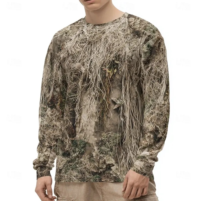 قميص رجالي بأكمام طويلة بطبعة  - مراجعة Outdoor Hunting Graphic Tees وسعره