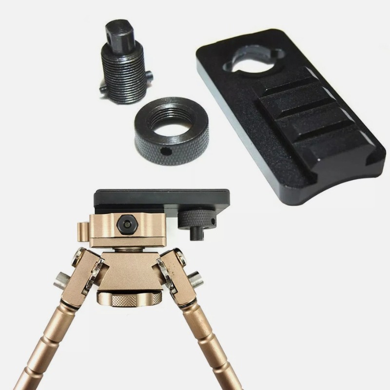 محول سكة بيكاتيني دوار للحمالة - مراجعة Bipod Rifle Mount وسعره