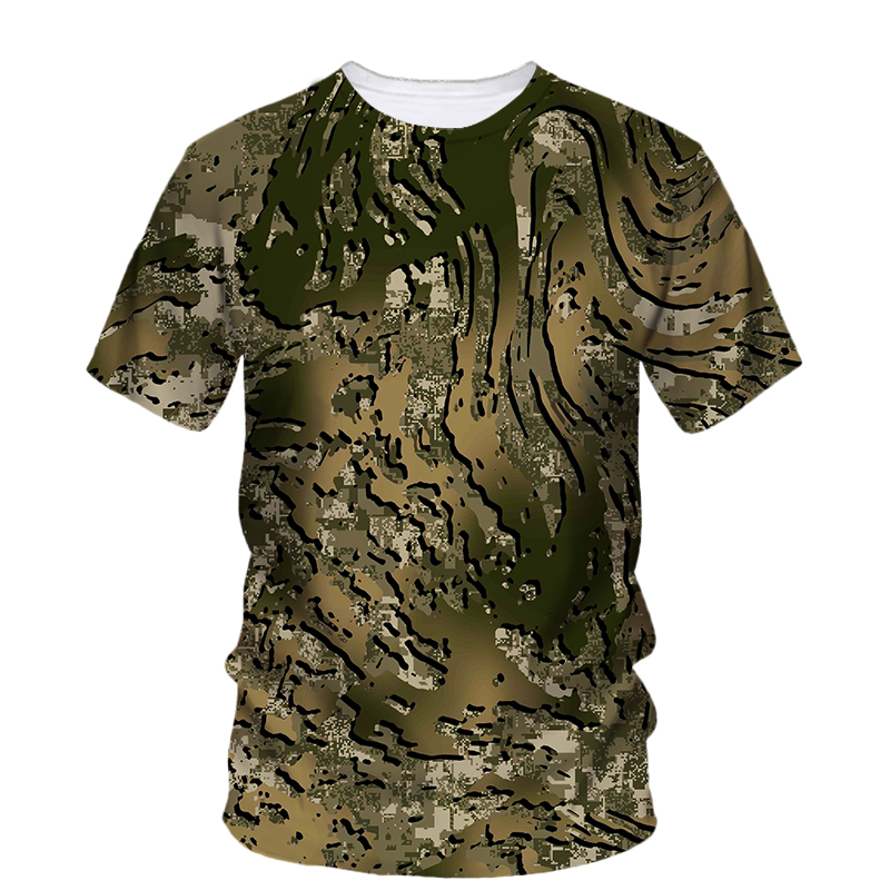 الرجال عادية كامو الرسم تي شير - مراجعة Outdoor Hunting Graphic Tees وسعره