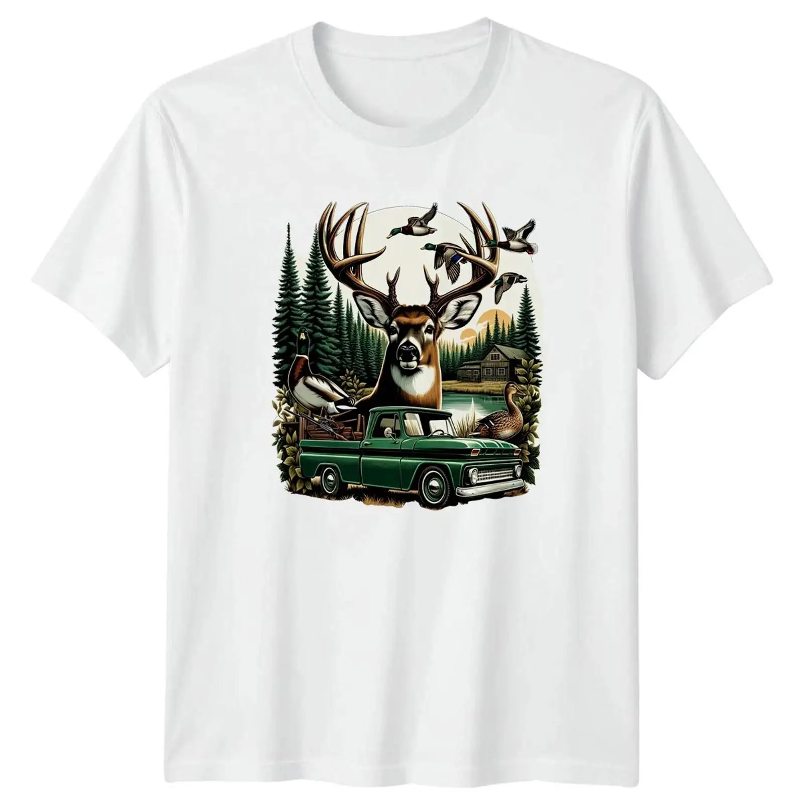 تي شيرت رجالي من Deer Duck Hun - مراجعة Outdoor Hunting Graphic Tees وسعره