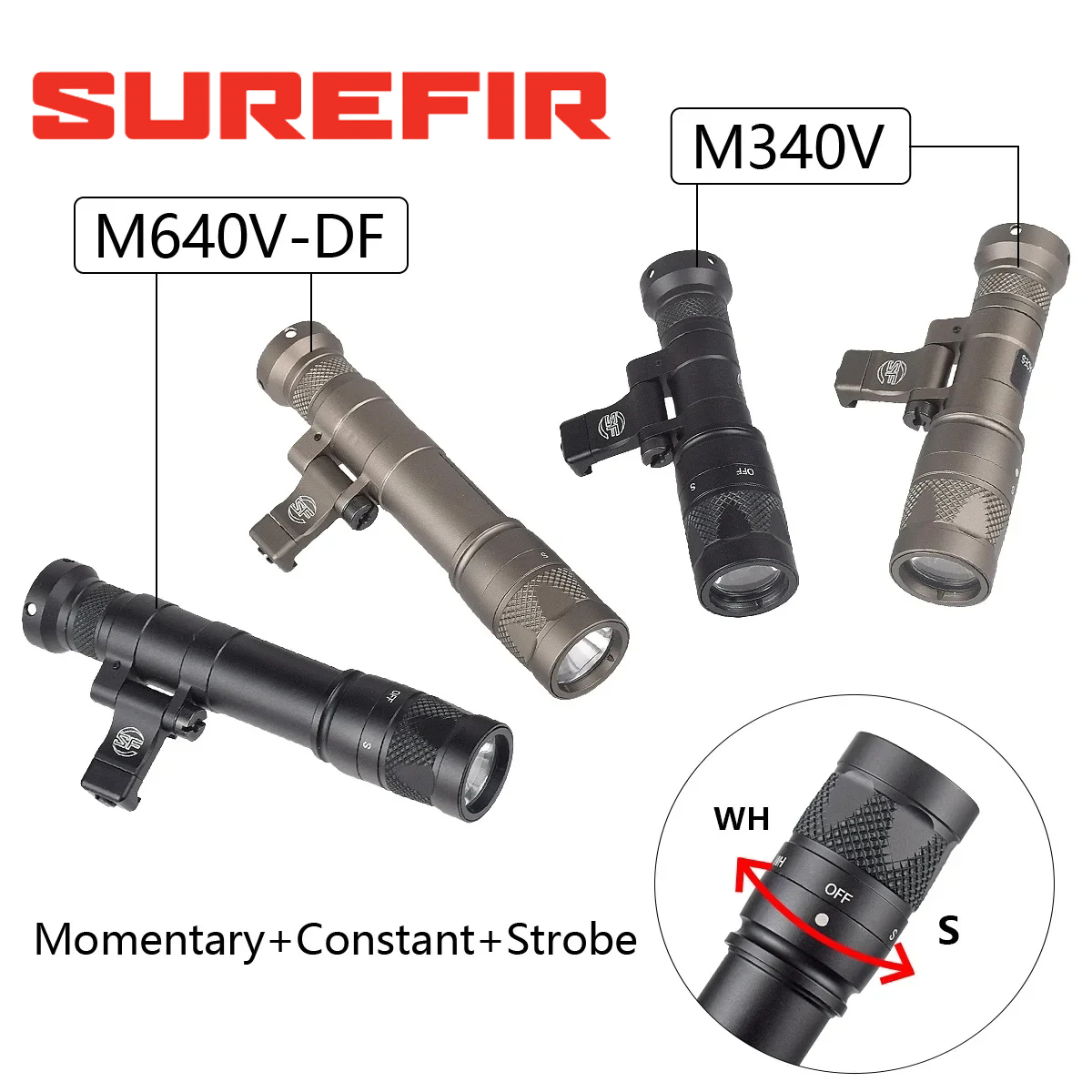 مصباح يدوي Surefir M600 M340 D - مراجعة Hunting Outdoor Store وسعره