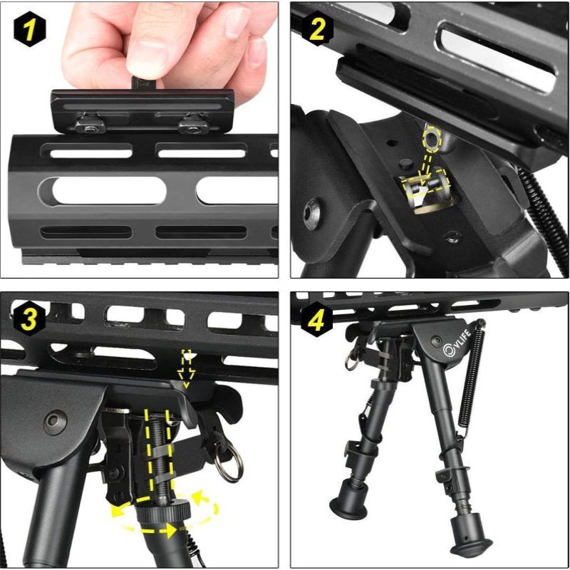 مهايئ واقي اليد من MidTen Fit  - مراجعة Bipod Rifle Mount وسعره